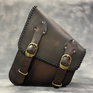 Handmade Motorcycle Bag Harley Davidson Vintage Softail Saddlebag Handmade Harley Bag Genuine Handmade Vegetal Brown Motorcycle Bag Bag