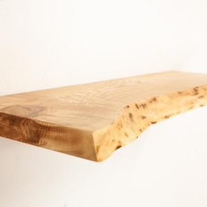 Étagères flottantes - étagères en bois personnalisées avec support caché, étagères longues, étagères rustiques Live Edge