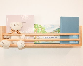 Kids Room Custom Shelf, Nursery Room Wall Decor, Birch Plywood Hanging Shelf, Montessori Baby&Kids Room Shelves