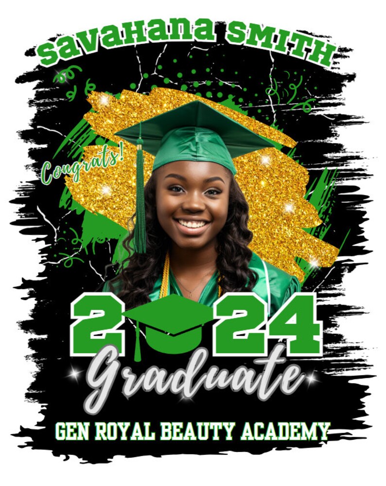 Canva Custom Shirt Design PNG for Shirts Sublimation 2024 Graduation
