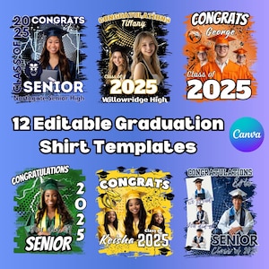 Graduation Shirt Template Design 2025 PNG for Shirts Sublimation 2025 Graduation Shirt Template Personalized Grad 2025 Class Editable Shirt