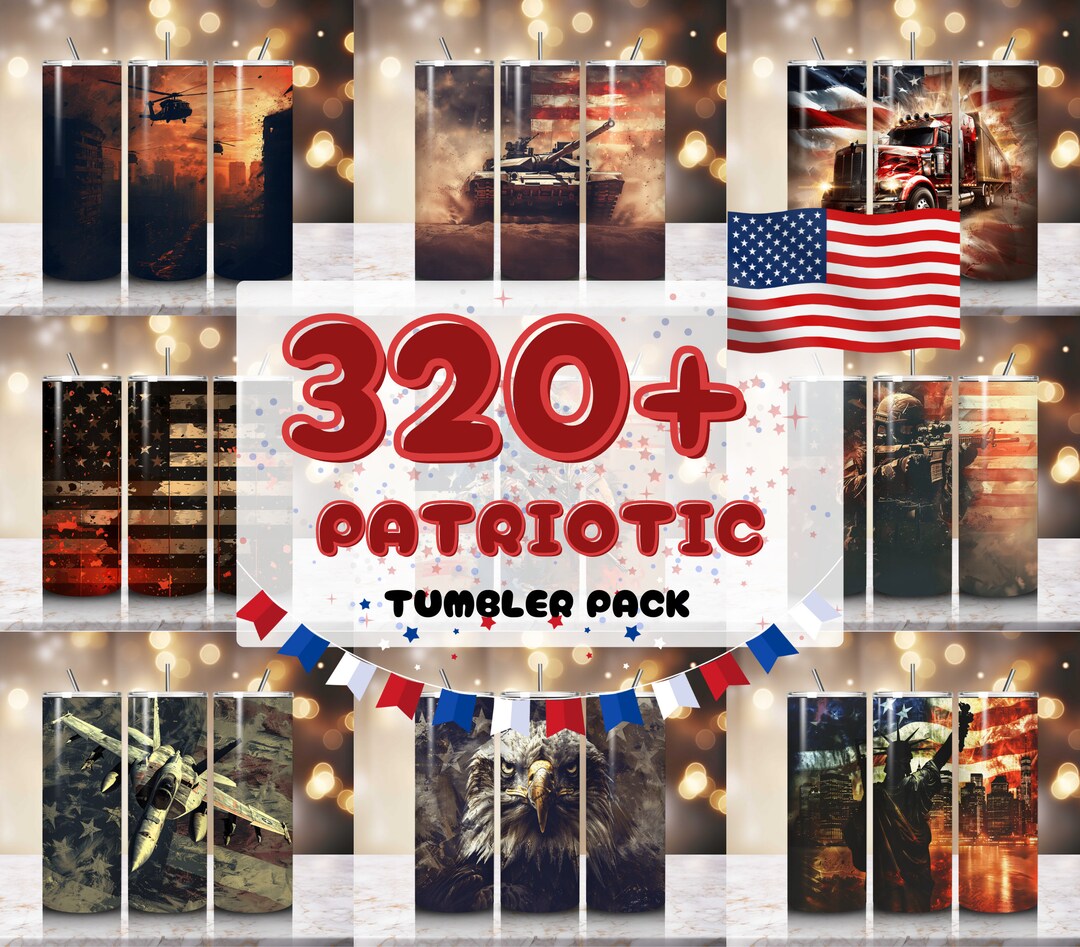 Honor & Freedom Memorial Day Tumbler, Patriotic Tumbler Design, Because