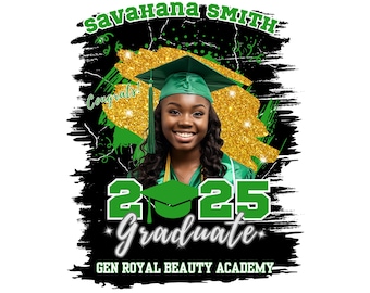 Canva Custom Shirt Design PNG for Shirts Sublimation 2026 Graduation Template Personalized Grad 2026 Class Editable Shirt Template