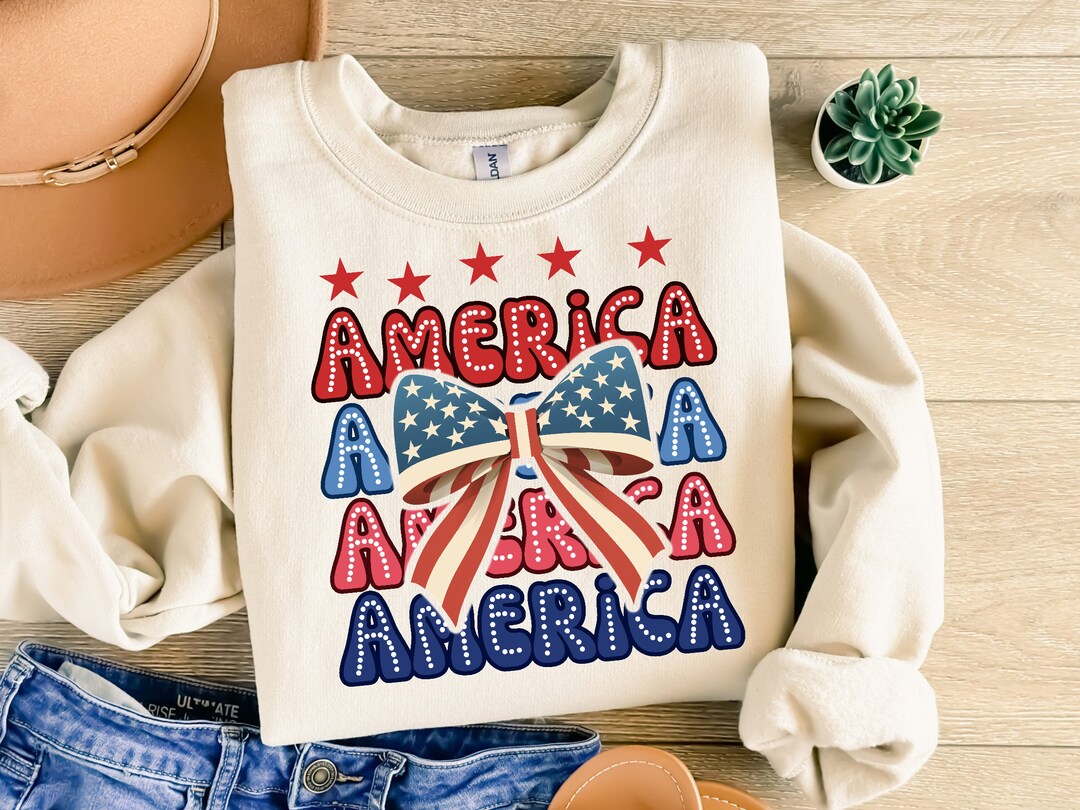 Coquette American Flag PNG Coquette 4th of July PNG 4th of July ...