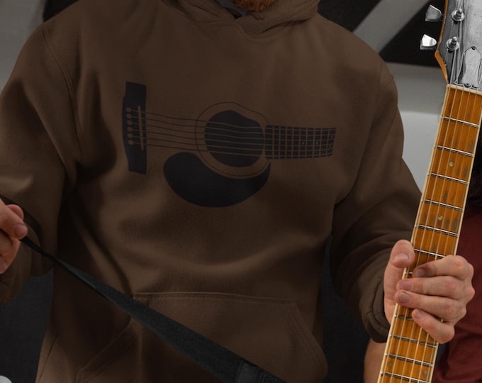Guitar Lover Hoodie, Strings Lover, Music Sweatshirt, Unisex College Hoodie, Musician Gift, Guitar Player Sweater, Rock and Roll, Bluegrass