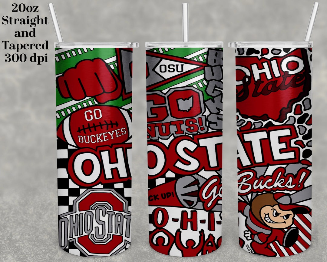 Ohio State Tumbler, 20oz Skinny Tumbler, Straight, 20 Oz. Designs ...