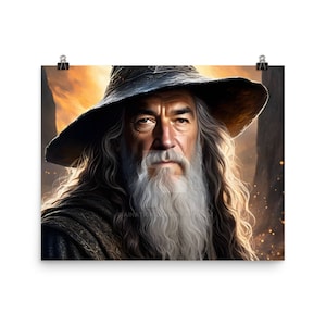 Gandalf portrait Poster