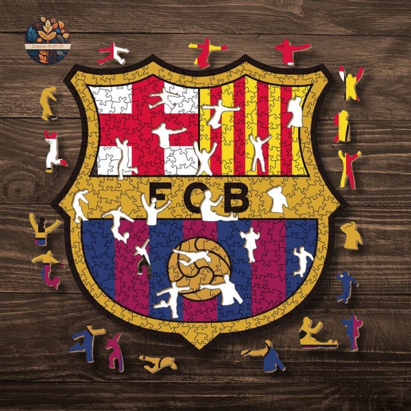 Puzzle en bois fabriqué à la main : explorez la collection de logos d'équipes de football pour les collectionneurs de fans ardents et les amateurs de football