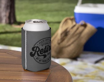 Funny Retirement 2025 Can Cooler: Insulated Neoprene Drink Koozie