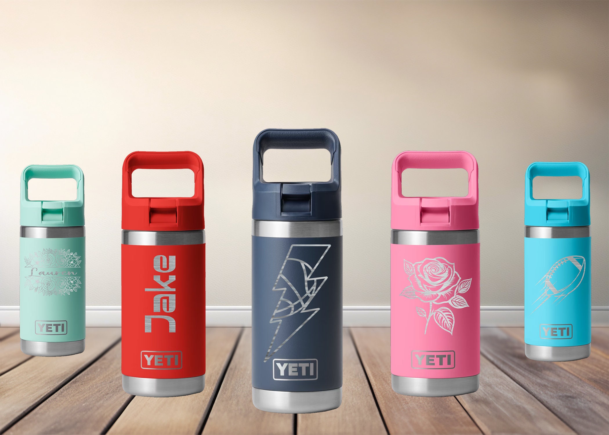 Personalized Kids YETI Jr 12 Oz Water Bottle, Custom Engraved Name Cup ...