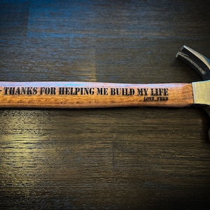 Personalized Hammer | Engraved Hammer | Custom Hammer | Personalized Hammer Gift | Gifts for Men | Husband Anniversary | Father&#39;s Day