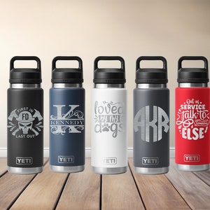 26 oz Yeti Water Bottle with Chug Cap: Personalized Engraving