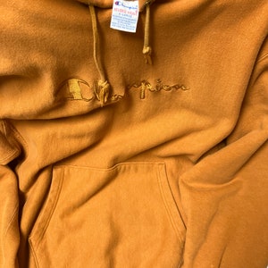 Burnt orange champion sweatshirt sale