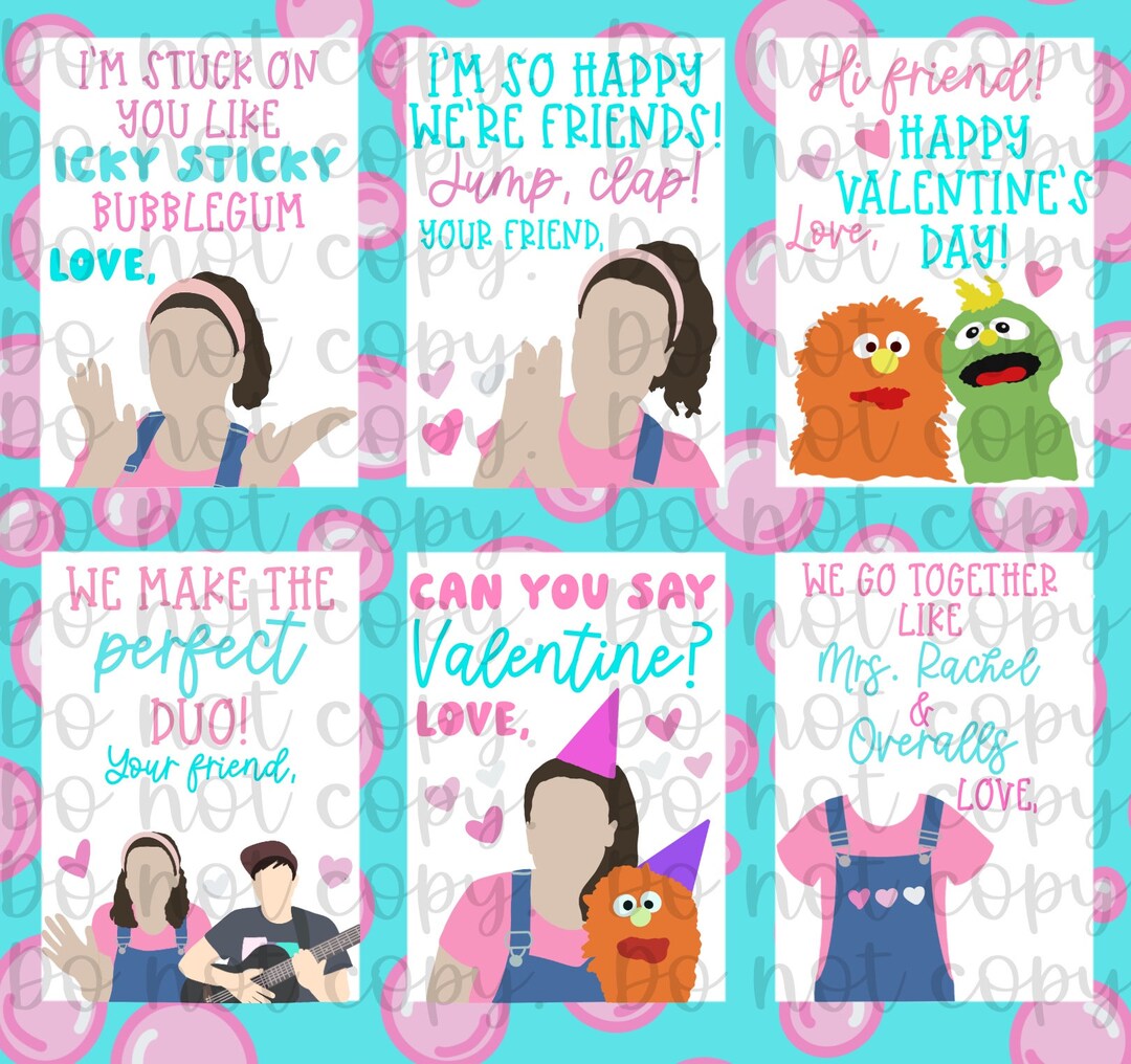 Mrs. Rachel Digital Valentine Cards - Etsy
