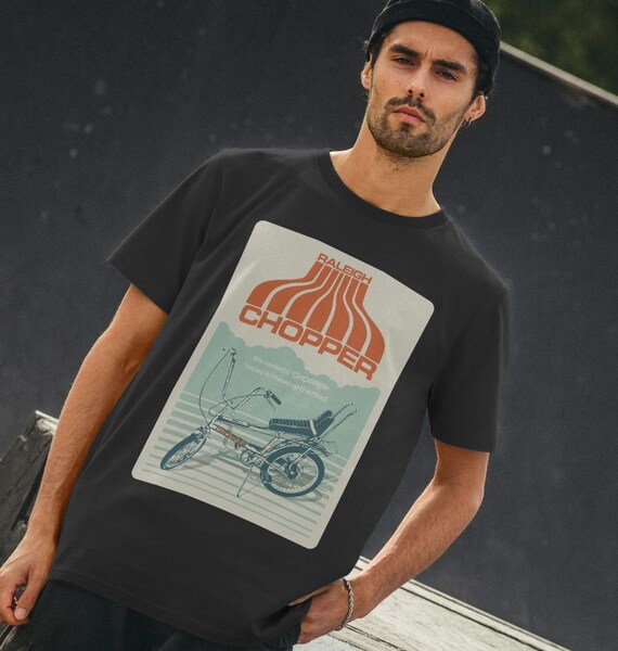 T-shirt Vintage Raleigh Chopper Années 70 - Motif Vélo Rétro, Coton 100%, Taille Grande (XXL/XXXL)