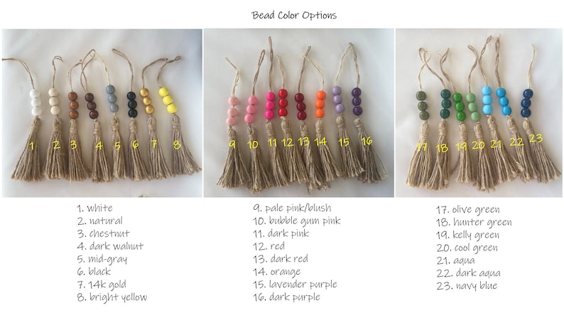 Puede incluir: Un gr&aacute;fico que muestra 23 colores de cuentas diferentes con sus n&uacute;meros correspondientes. Las cuentas est&aacute;n dispuestas en tres filas de ocho cuentas cada una. Los colores incluyen blanco, natural, casta&ntilde;o, nogal oscuro, gris medio, negro, oro de 14 quilates, amarillo brillante, rosa p&aacute;lido/rubor, rosa chicle, rosa oscuro, rojo, rojo oscuro, naranja, morado lavanda, morado oscuro, verde oliva, verde cazador, verde kelly, verde fr&iacute;o, aguamarina, aguamarina oscuro y azul marino.