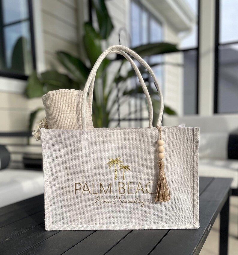 Aruba, Cabo, Jamaica, Greece, Hawaii, Tulum, Spain, Cancun, and Mexico destination wedding guest, bride, bachgroom, bachelorette trip, girl weekend, girls trip, bridesmaid beach bag jute totes, green, olive green, organic
