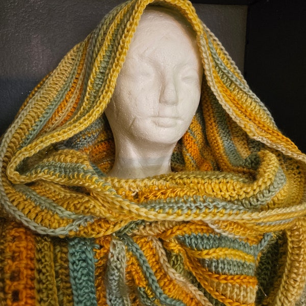 Wild Oleander Hooded Scarf