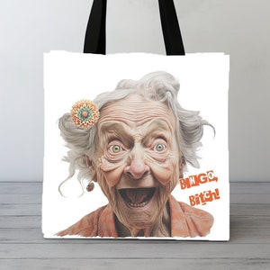 Fun Tote Bag Bingo For Grandma, Mom, Aunt, Sister, Funny Gift For Birthday or Bingo Lover