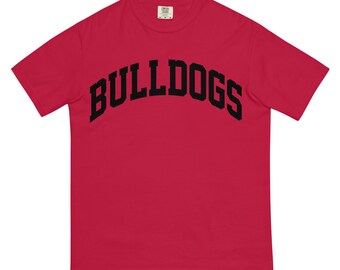 Camiseta de los Bulldogs con estampado extragrande - Camiseta para fanáticos de Georgia - Colores cómodos 1717 - Camiseta de los Bulldogs - Camiseta para el día del partido universitario - Ropa de mascota