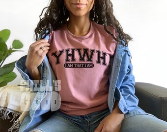 YHWH Varsity SVG: Versículo bíblico religioso cristiano (descarga digital)