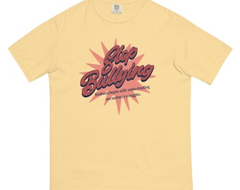 Camiseta "Stop Bullying", colores cómodos, regreso a clases, camiseta antibullying, regalo para maestros, para ella, para él