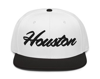 Houston Snapback Hat, H-Town, Space City, White Hat, Gift for Him