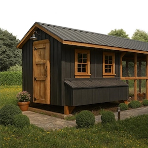 Hühnerstall Pläne | 20x20 Walk-In Design + 20x20 Run | DIY Garten PDF