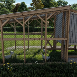 Chicken Coop & Run Enclosure Plans 5x6 diy chicken coop plans chicken pen plans chicken cage plans chicken coop designs Step by Step Guide image 5