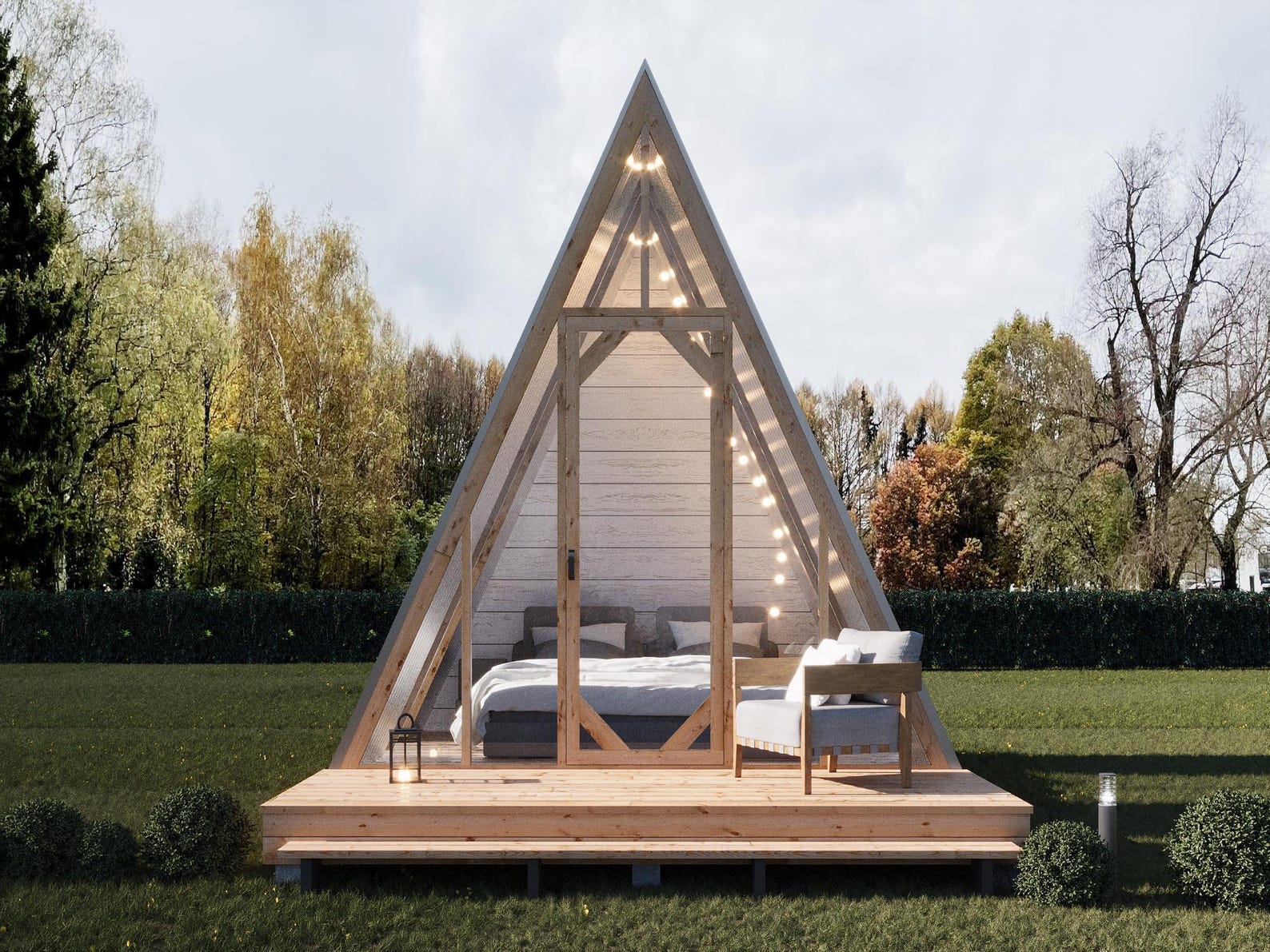 A-frame Cabin Plans 10x12 | DIY Cozy Tiny House | Modern PDF Blueprints ...