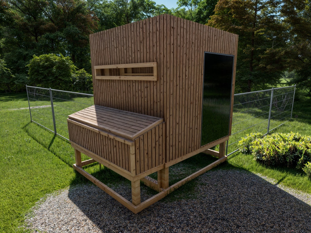 Chick Inn Coop Plans 8x8 | DIY Chicken House | Backyard Hen Shelter PDF ...
