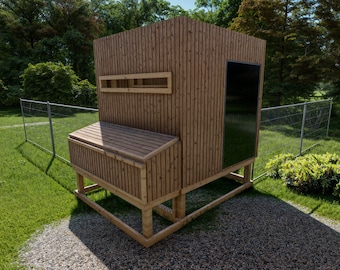 Chick Inn Coop Plans 8x8 | DIY Chicken House | Backyard Hen Shelter PDF