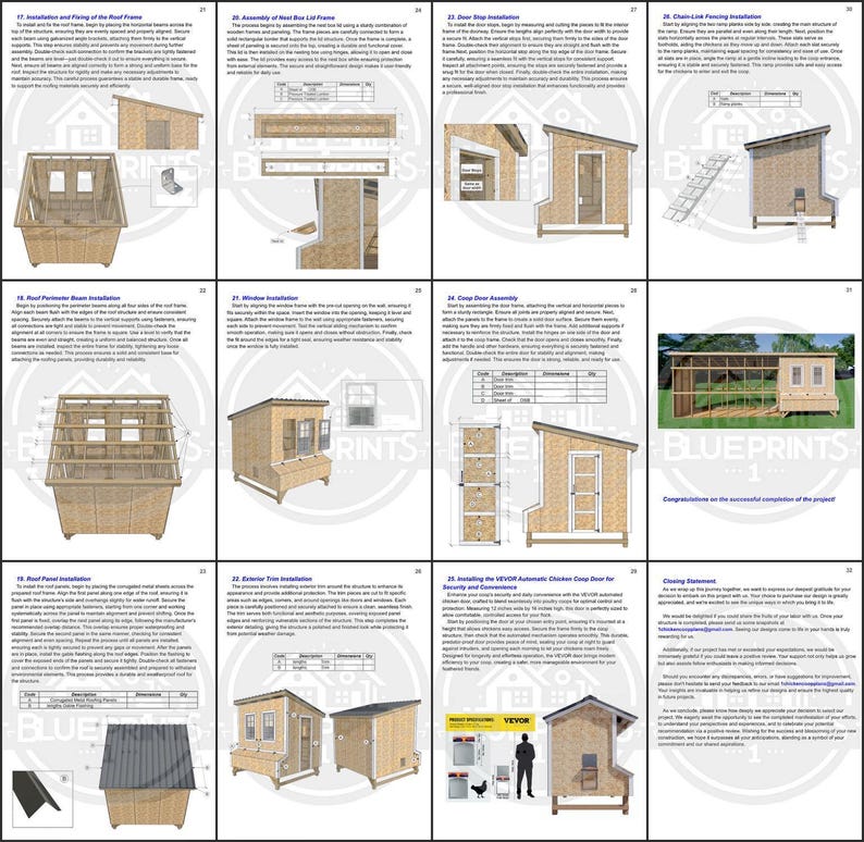 Wooden Chicken Coop 8x8 | DIY Backyard Hen House | Sloped Roof Poultry ...