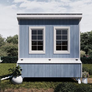 Chicken Coop Plans 8x8 | DIY Wooden Hen House | Single-pitched Roof PDF ...