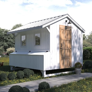 8 x 8 20 kippenhok, bouwplannen kippenhok, plannen kippenhok, plannen kippenhok, ontwerpen kippenhok, stapsgewijze handleiding, pdf