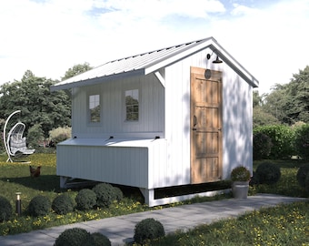 8x8  20 chickens coop, diy chicken coop plans ,  chicken pen plans, chicken cage plans, chicken coop designs, Step by Step Guide, PDF