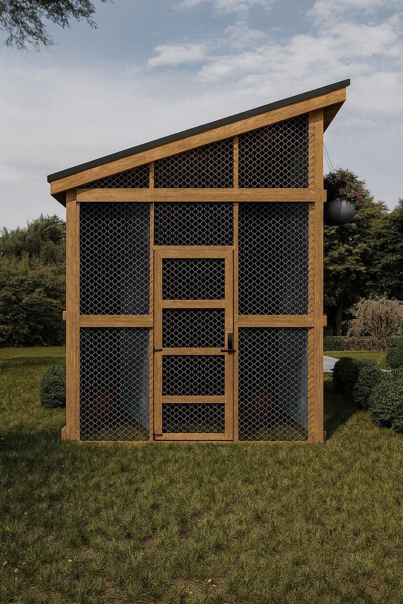 Chicken Coop Plans 8x8 + Run | DIY Walk-in Hen House | Backyard Poultry ...