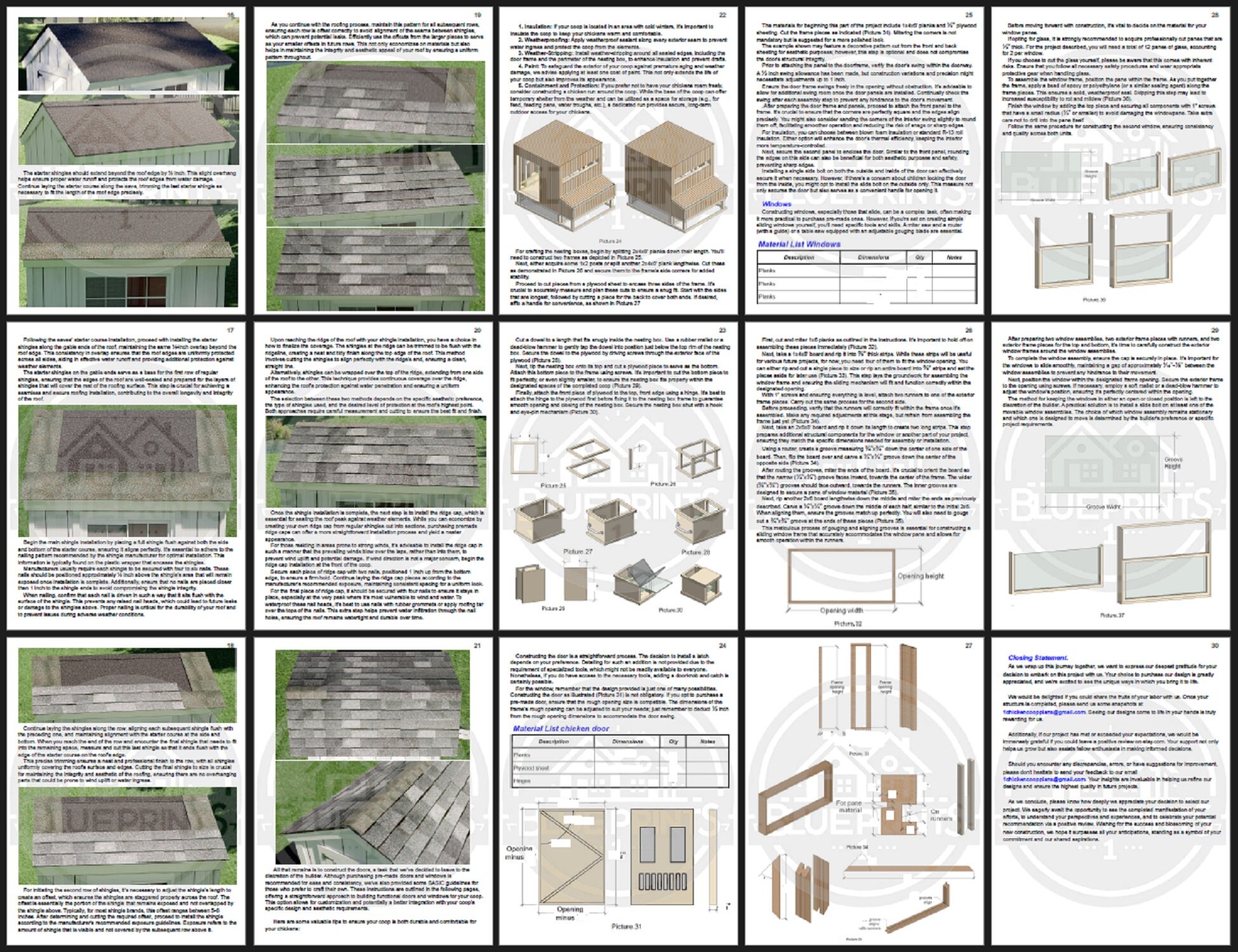 Chick Inn Coop Plans 8x8 | DIY Chicken House | Backyard Hen Shelter PDF ...