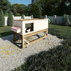 Minimal Chicken coop plans for 8 chicken , diy , PDF, chicken coop blueprint, chicken pen plans, chicken cage plans,Step by Step Guide