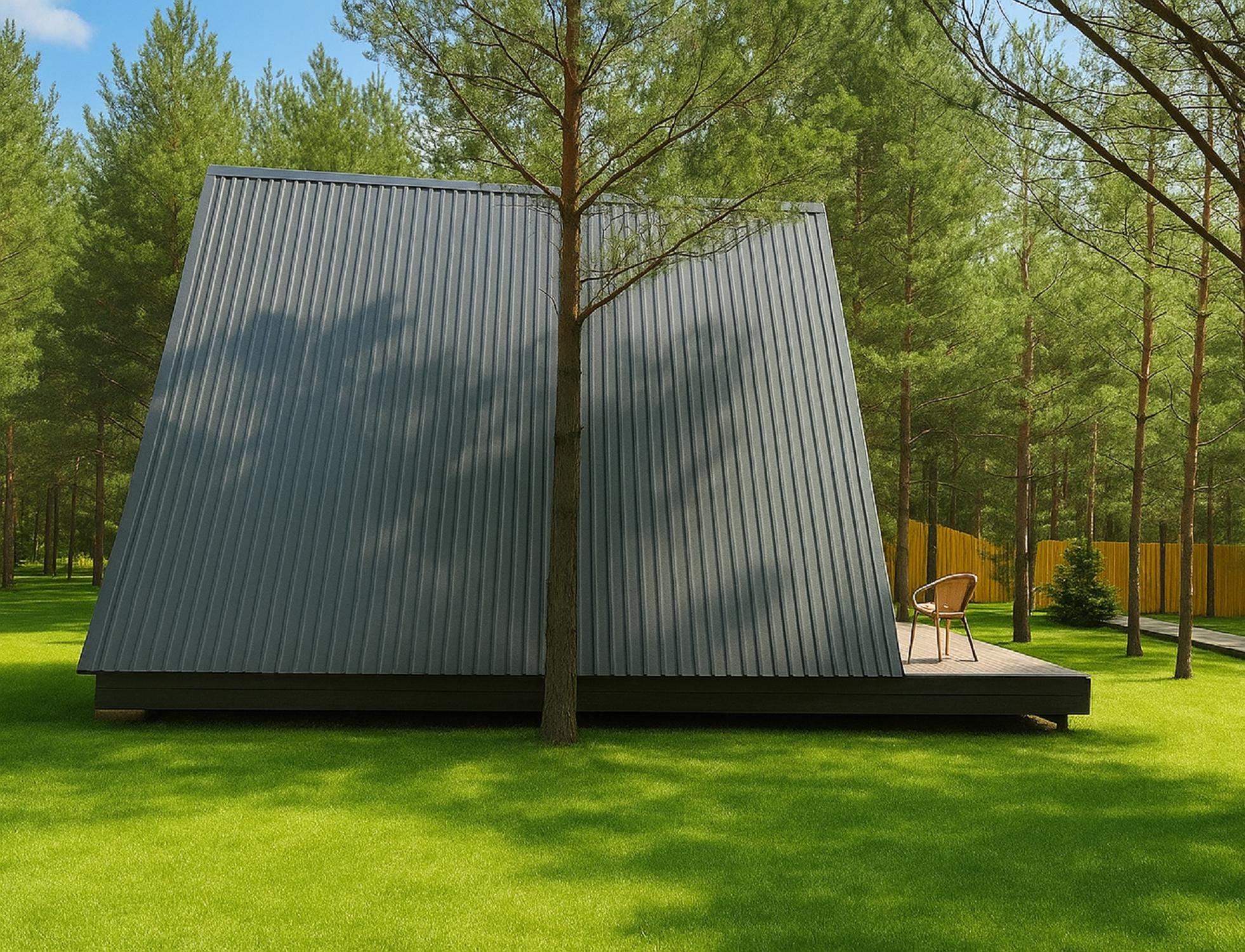 A-frame Cabin Plans 20x20 | DIY Modern Forest Retreat | PDF Build Guide ...