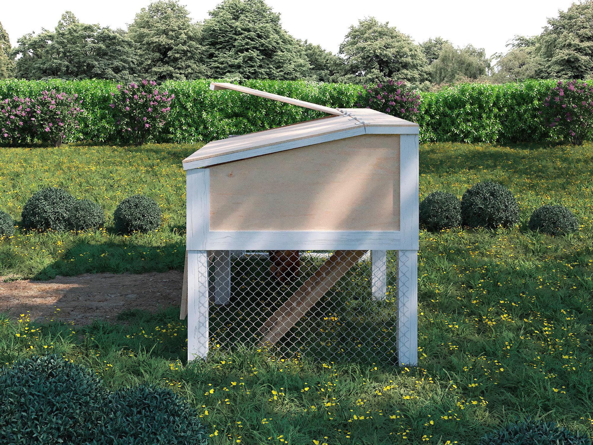 Chicken Coop Plans 4x8 | DIY Raised Hen House | Compact Backyard PDF - Etsy