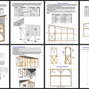 Chicken Coop & Run Enclosure Plans 5x6 diy chicken coop plans chicken pen plans chicken cage plans chicken coop designs Step by Step Guide image 9