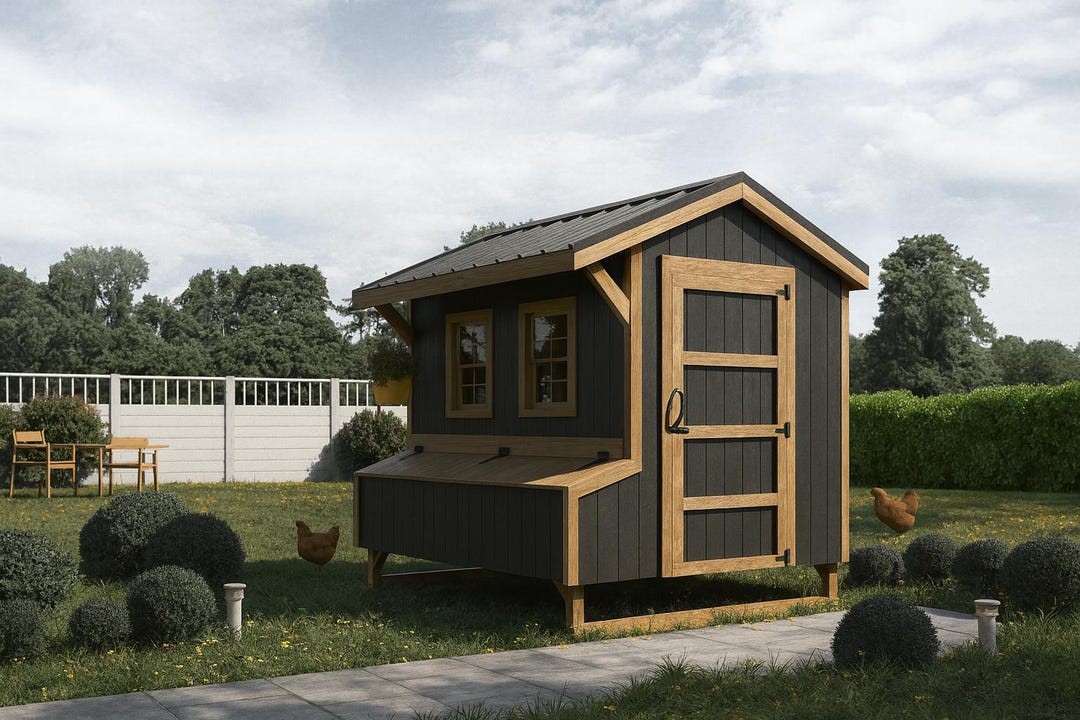 Chicken Coop Plans 5x6 | DIY Wooden Hen House | Backyard Poultry ...
