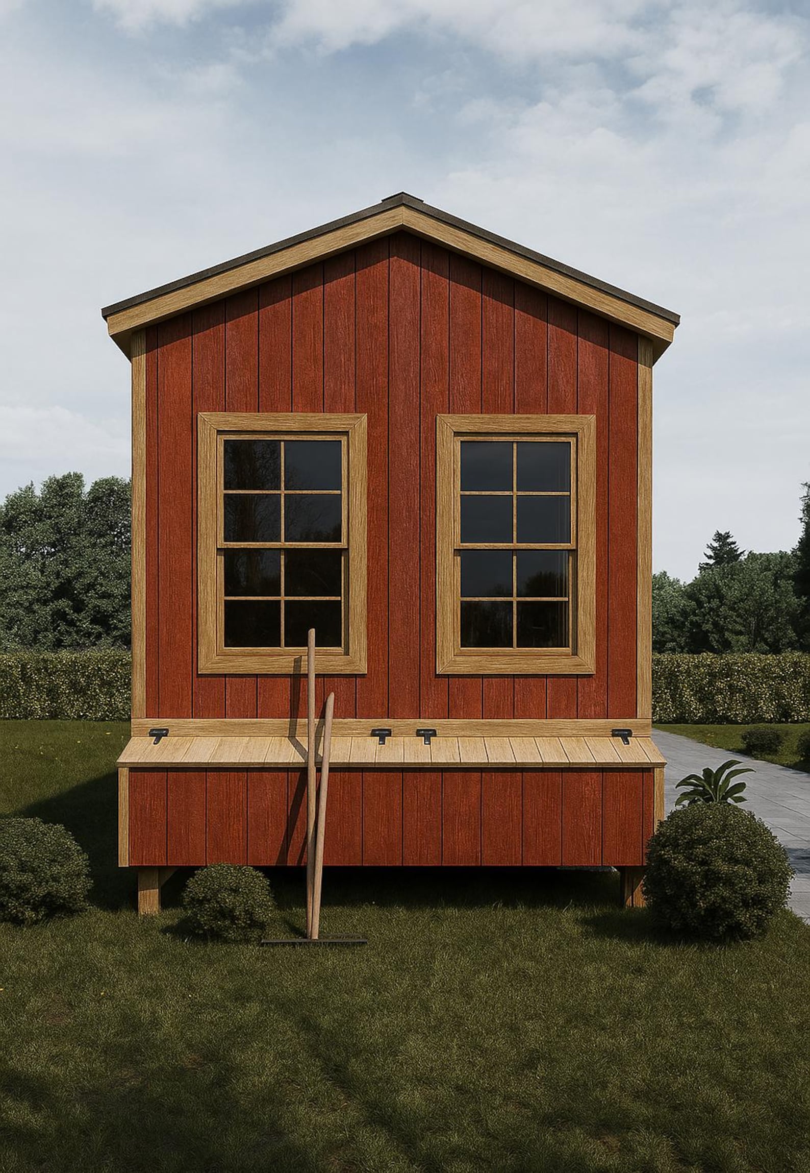 Chicken Coop Plans 8x8 + Run 8x24 | DIY Walk-in Hen House | Backyard ...