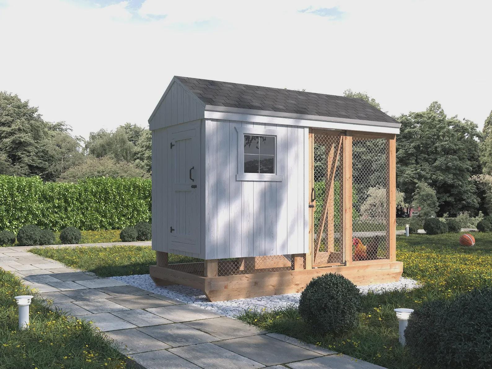 DIY鶏小屋 6羽の鶏のためのDIY鶏小屋設計図（PDFデジタルダウンロード） - Etsy 日本