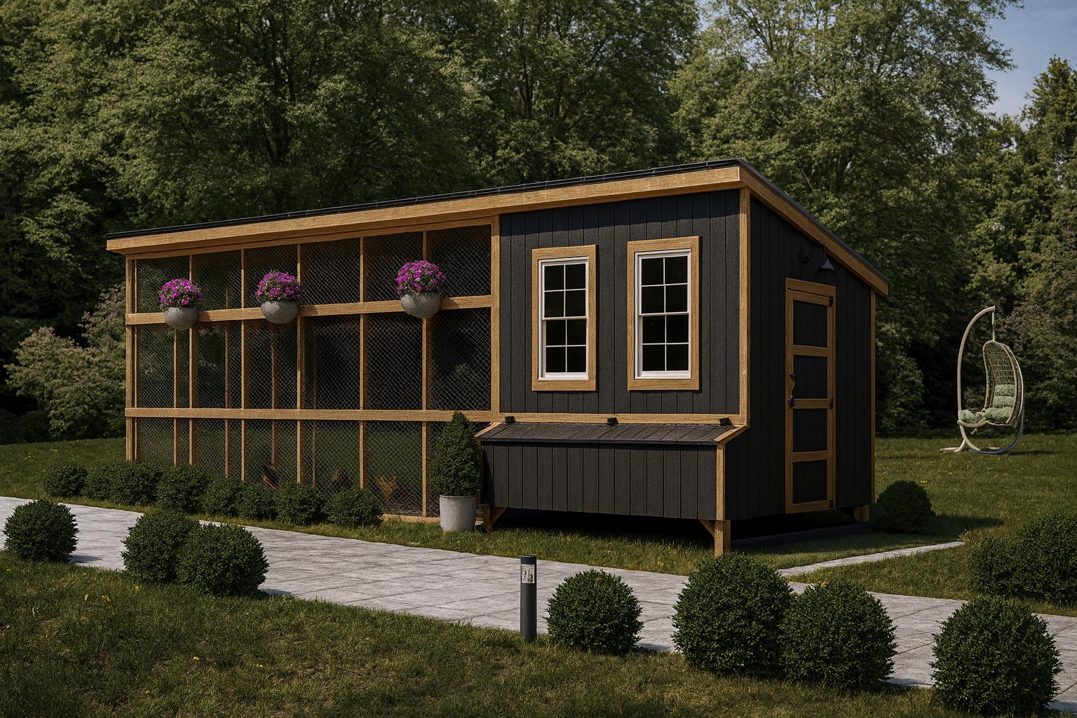 Chicken Coop Plans 8x8 + Run | DIY Walk-in Hen House | Backyard Poultry ...