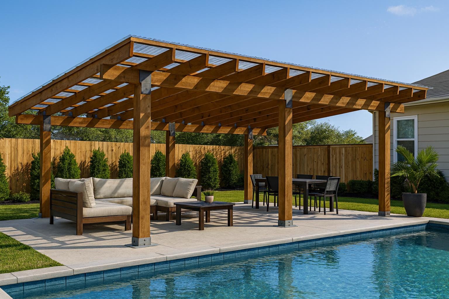 16x20 Wooden Pergola Plans PDF, Backyard Patio Shade Structure - Etsy