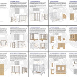 Chicken Coop Plans 8x8 + Run 8x24 | DIY Walk-in Hen House | Backyard ...