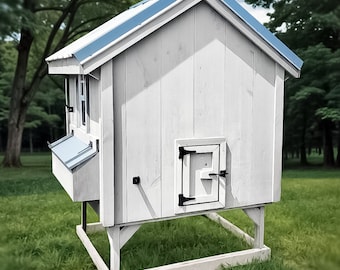 Minimal Chicken Coop Plans 4x4, diy , PDF, chicken coop blueprint, chicken pen plans, chicken cage plans,Step by Step Guide