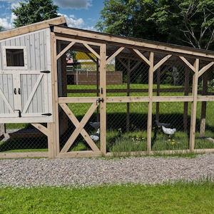 Chicken Coop & Run Enclosure Plans 5x6 diy chicken coop plans chicken pen plans chicken cage plans chicken coop designs Step by Step Guide image 2